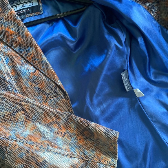 Women’s leather jacket snakeskin M - Picture 4 of 4